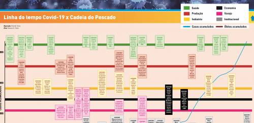 Linha do tempo da Covid-19 X Cadeia do Pescado